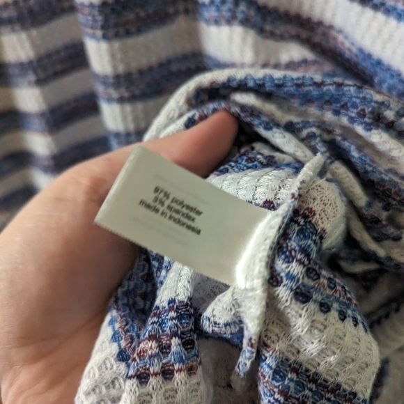 Lane Bryant oversized striped sweater cold shoulder 3x - Picture 7 of 10